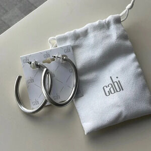 CABi Silver Swagger‎ Hoop Earrings